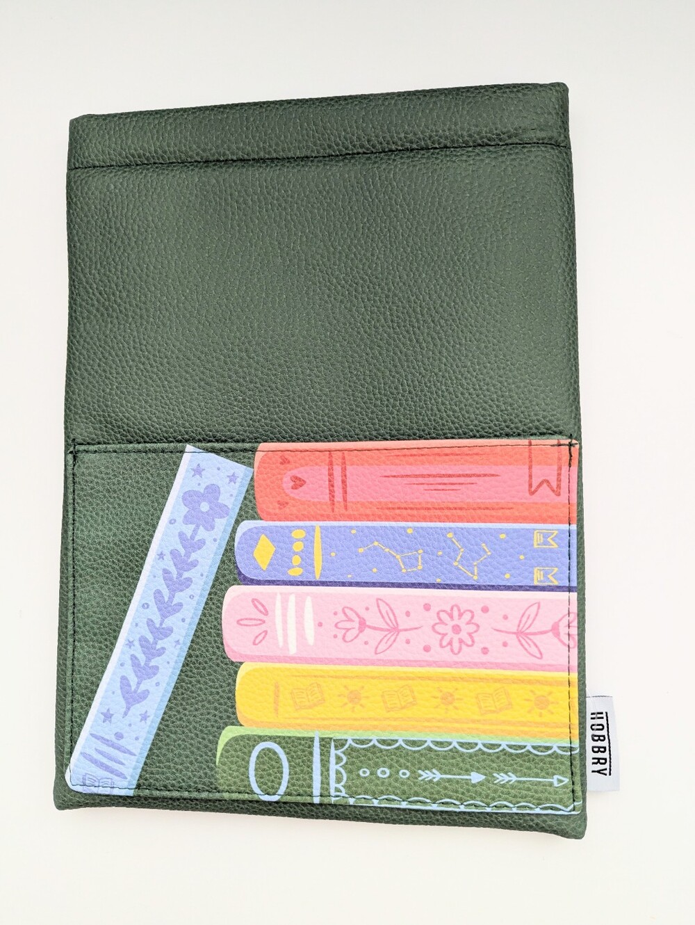 NWOT E-Reader & Book Sleeve w/Pebbled Outer Shell, Front Pocket & Snap Closure